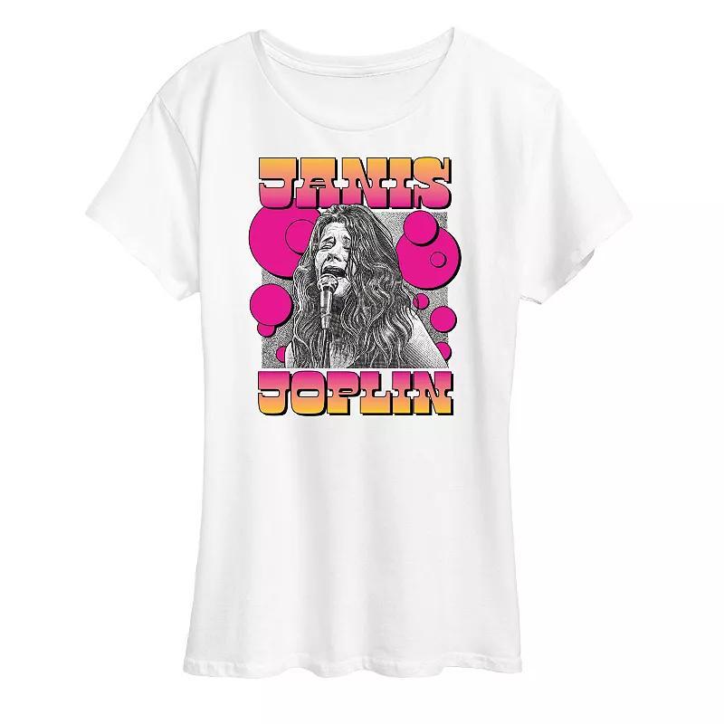 Womens Janis Joplin Drawing Graphic Tee, Girls Product Image