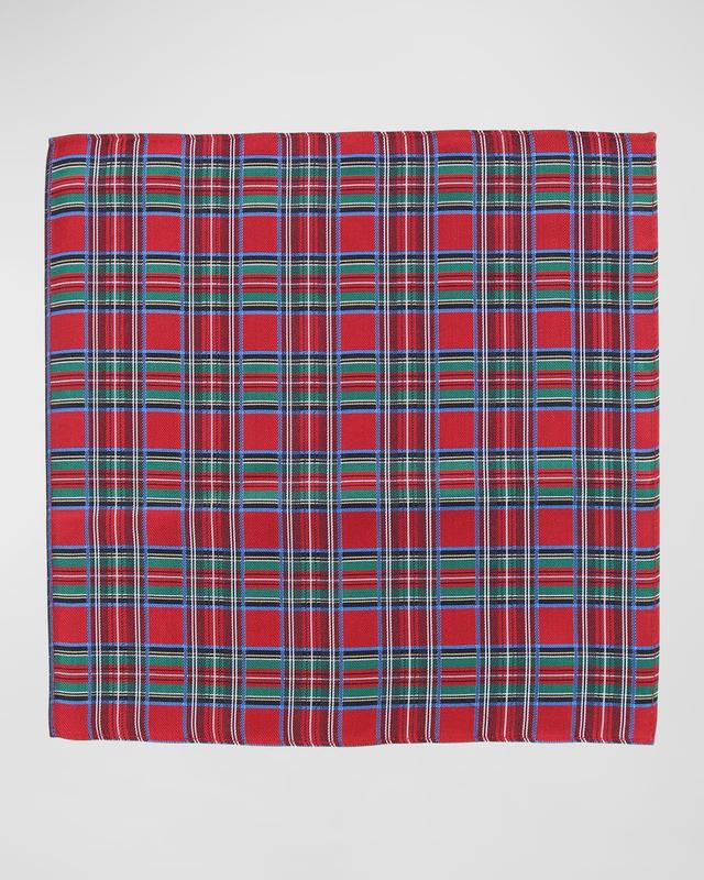 Mens Nicholas Holiday Plaid Pocket Square Product Image