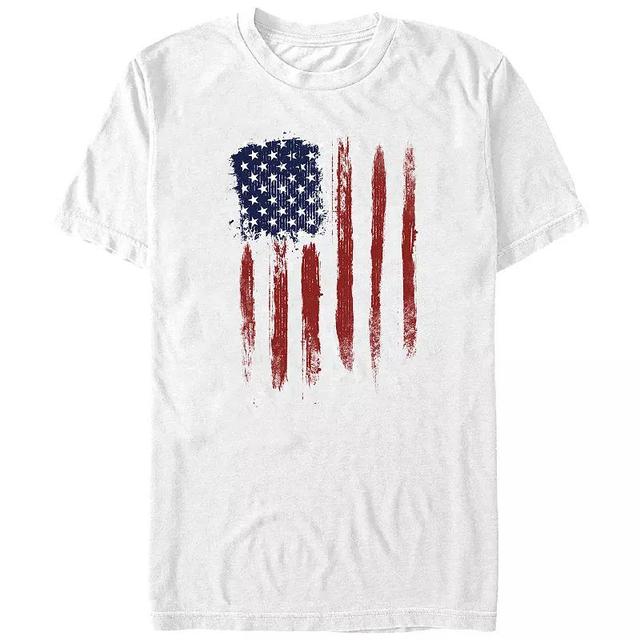 Big & Tall USA Flag Distressed Style Graphic Tee, Mens Product Image