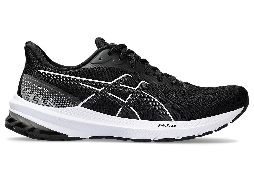 ASICS Mens ASICS GT-1000 12 - Mens Running Shoes Black/White Product Image