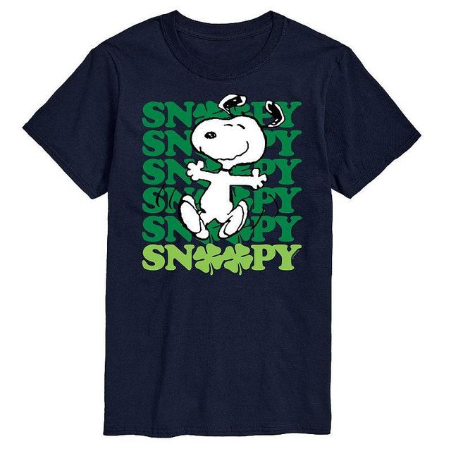 Mens Peanuts Snoopy Clover Dance Blue Product Image