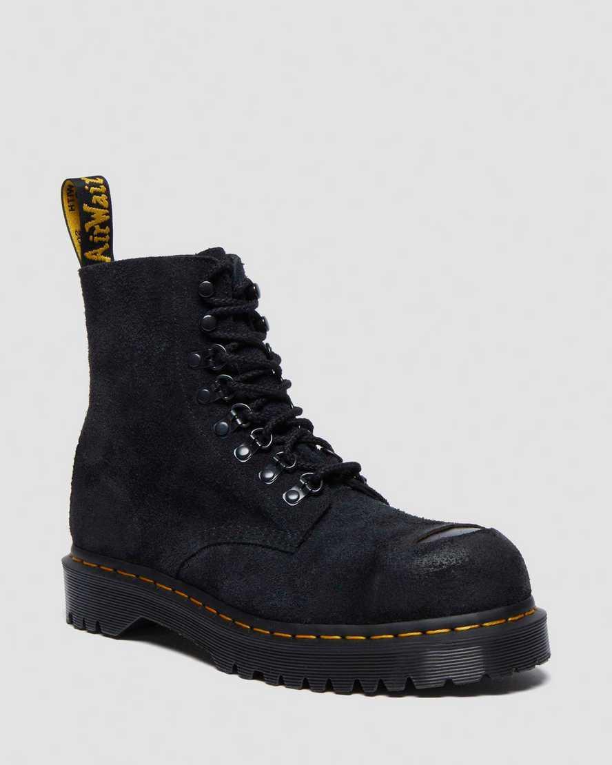 DR MARTENS 1460 Hairy Suede Lace Up Boots Product Image