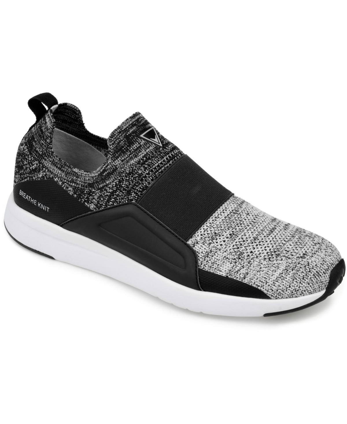 Vance Co. Cannon Mens Knit Slip-On Sneakers Blue Product Image