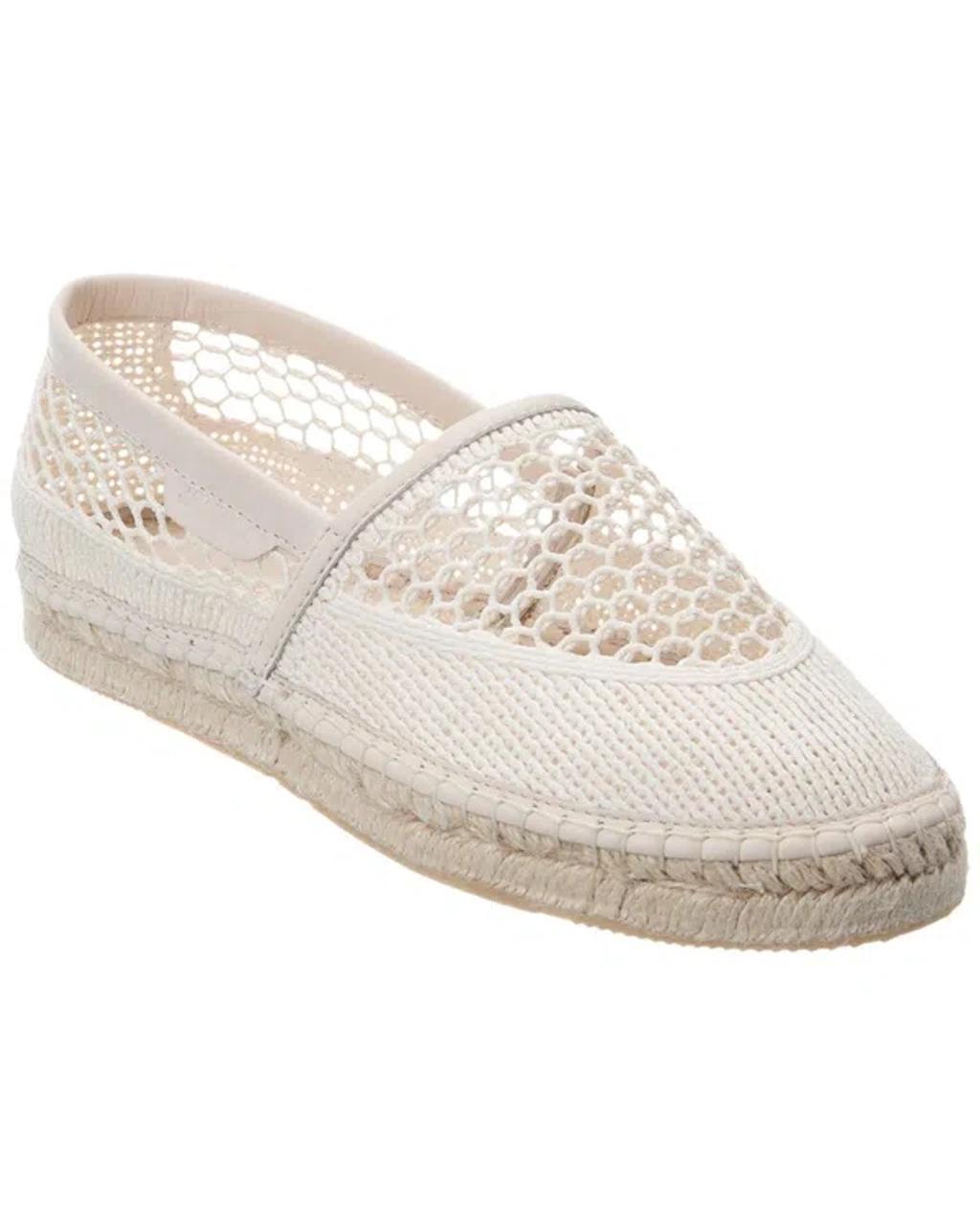 Halky Crochet Espadrilles In Beige Product Image