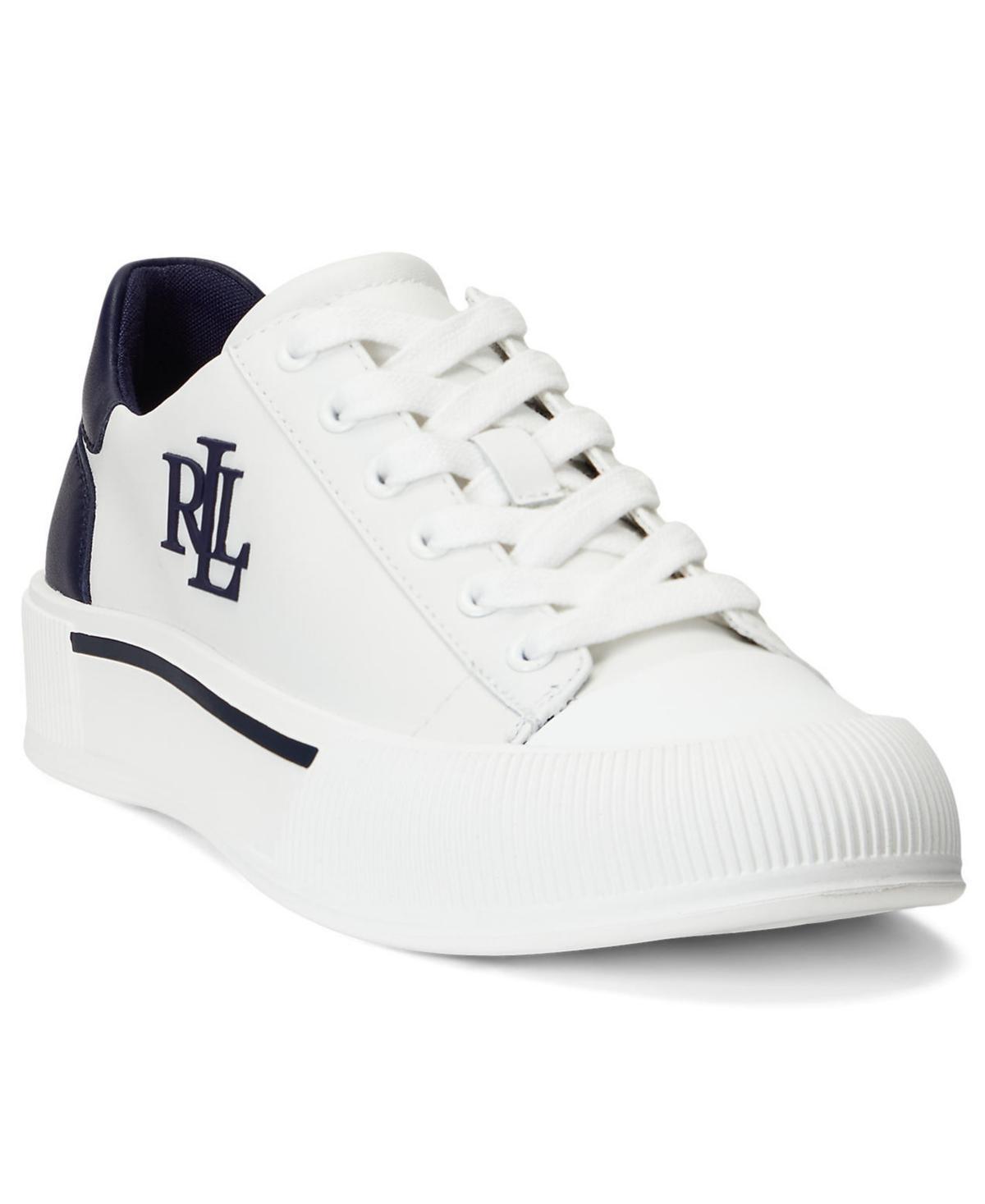 Lauren Ralph Lauren Womens Daisie Lace-Up Low-Top Sneakers Product Image