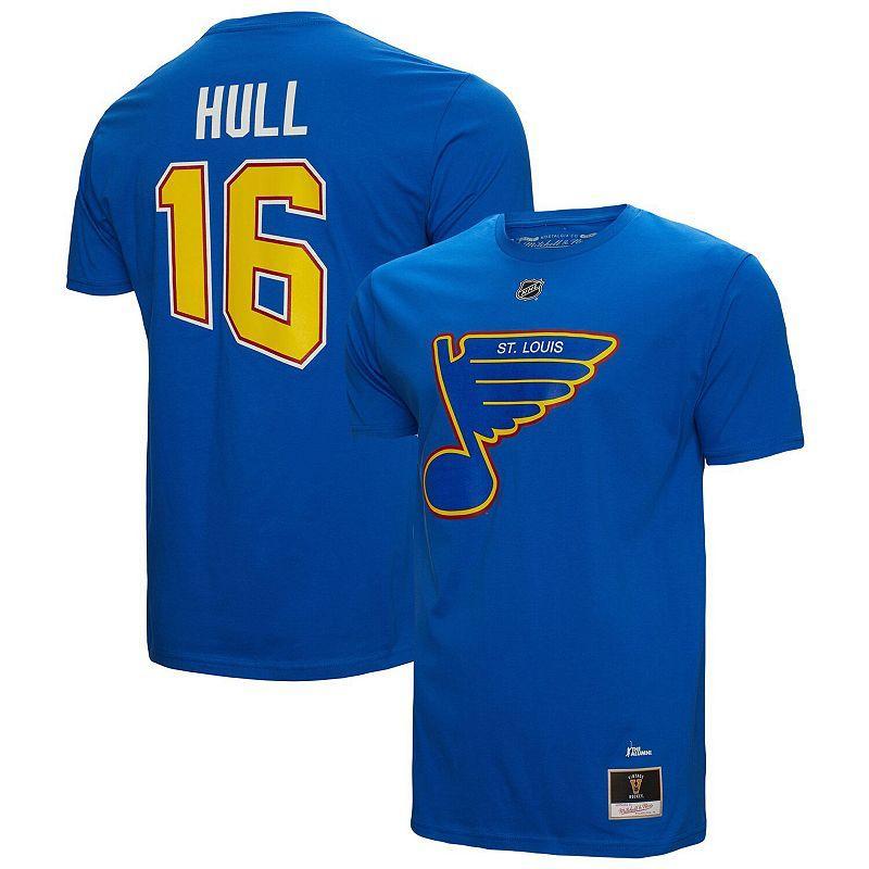 Mens Mitchell & Ness Brett Hull St. Louis s Name & Number T-Shirt Product Image