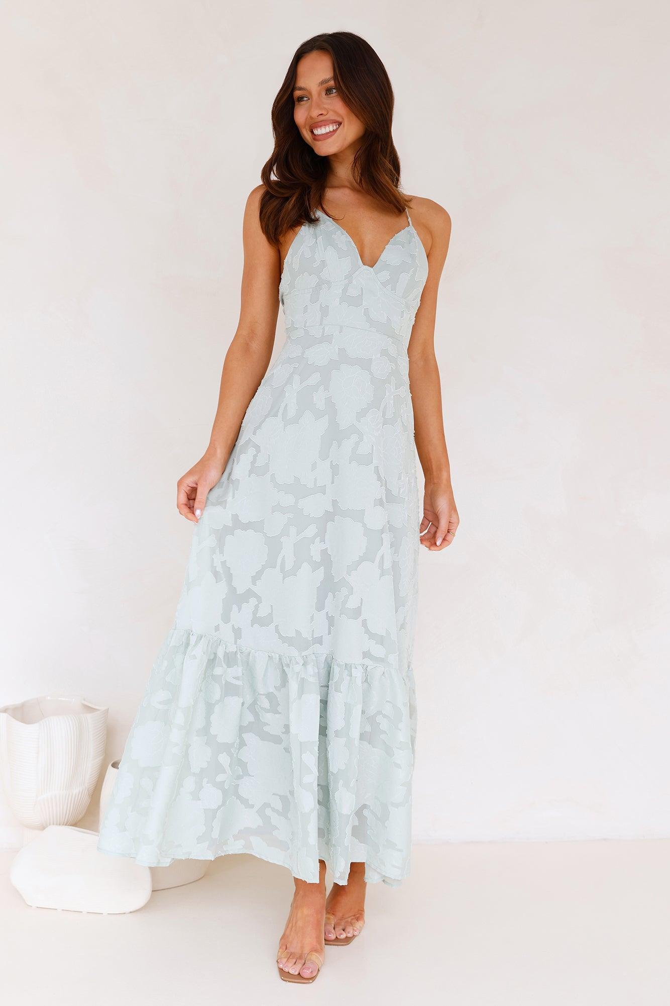 Elara Maxi Dress Sage Product Image