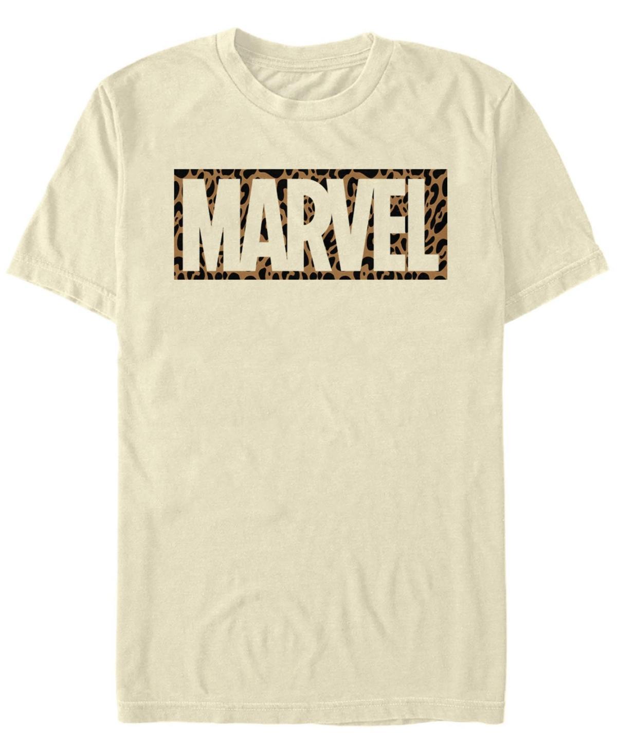 Mens Marvel Cheetah Print Brick Logo Tee Product Image