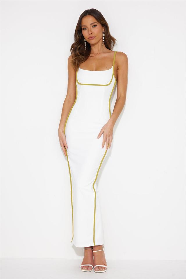 Back To Staples Maxi Dress White Product Image