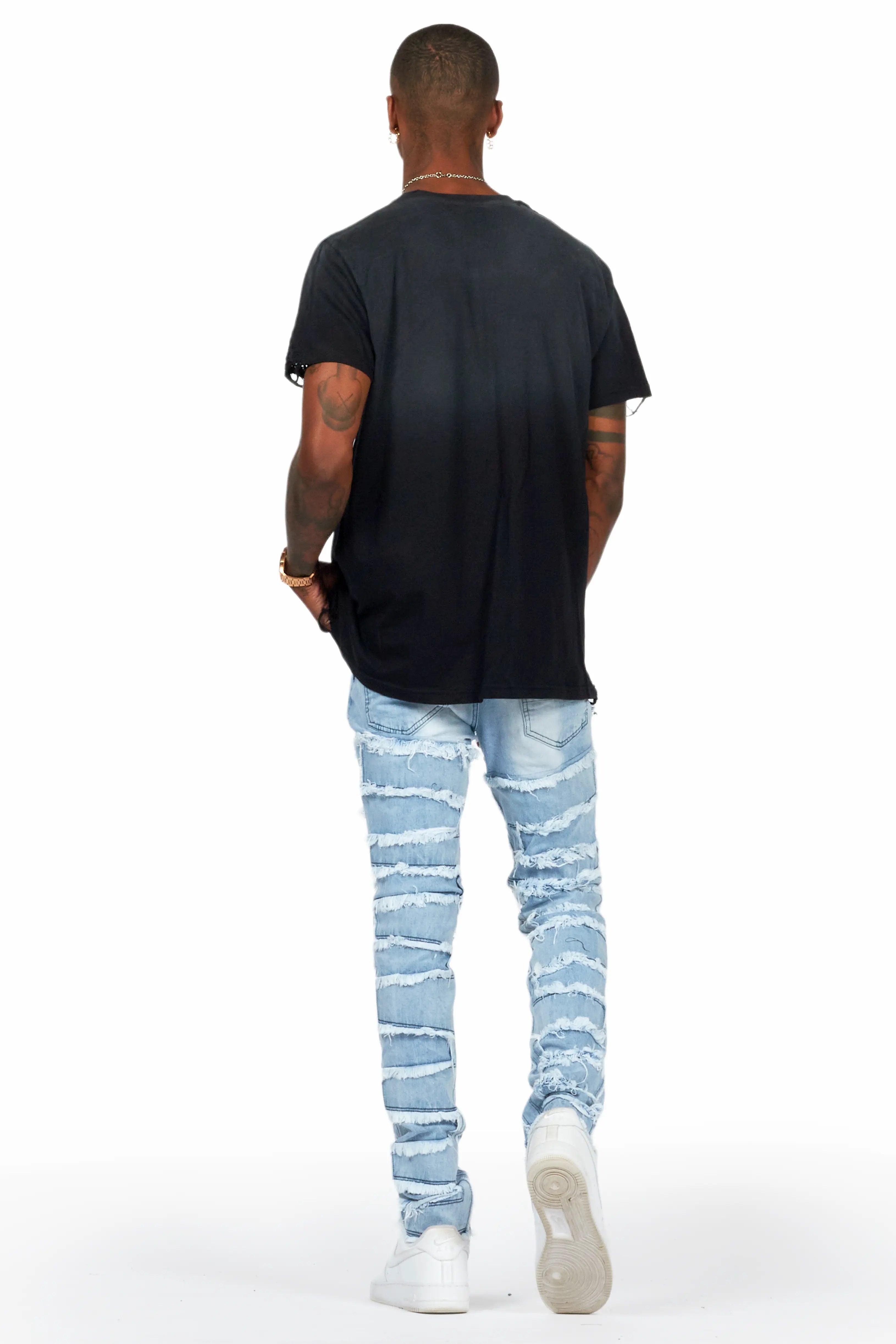 Shake Light Blue Slim Fit Jean Male Product Image