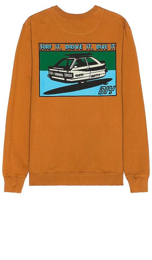 Mami Wata DIY Car Sweatshirt in Burnt Orange. - size L (also in XL/1X) Product Image