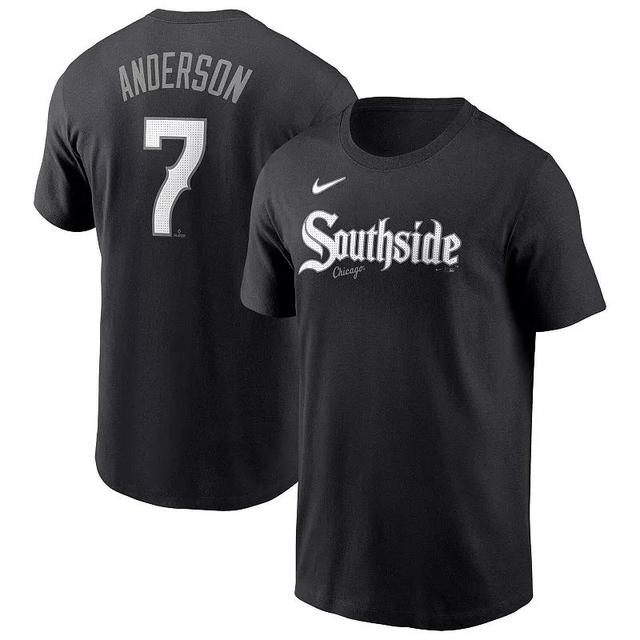 Mens Nike Tim AndersonBlack Chicago White Sox City Connect Fuse Name & Number T-Shirt Product Image