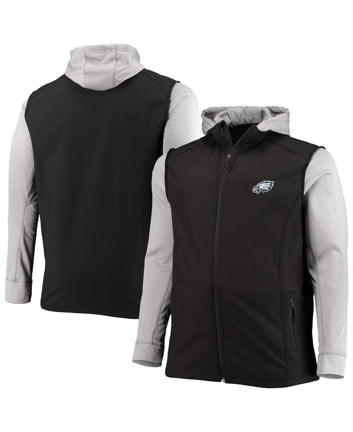 Mens Dunbrooke /Gray Philadelphia Eagles Big & Tall Alpha Full-Zip Hoodie Jacket Product Image