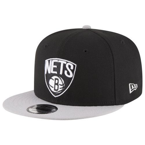 New Era Mens Brooklyn Nets New Era Nets 2T T/C - Mens Black/White Product Image