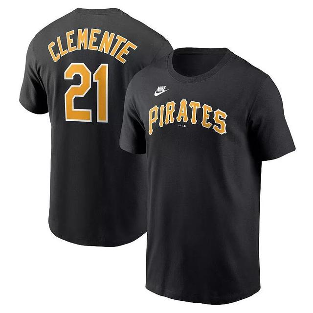 Mens Nike Roberto Clemente Pittsburgh Pirates Fuse Name & Number T-Shirt Product Image