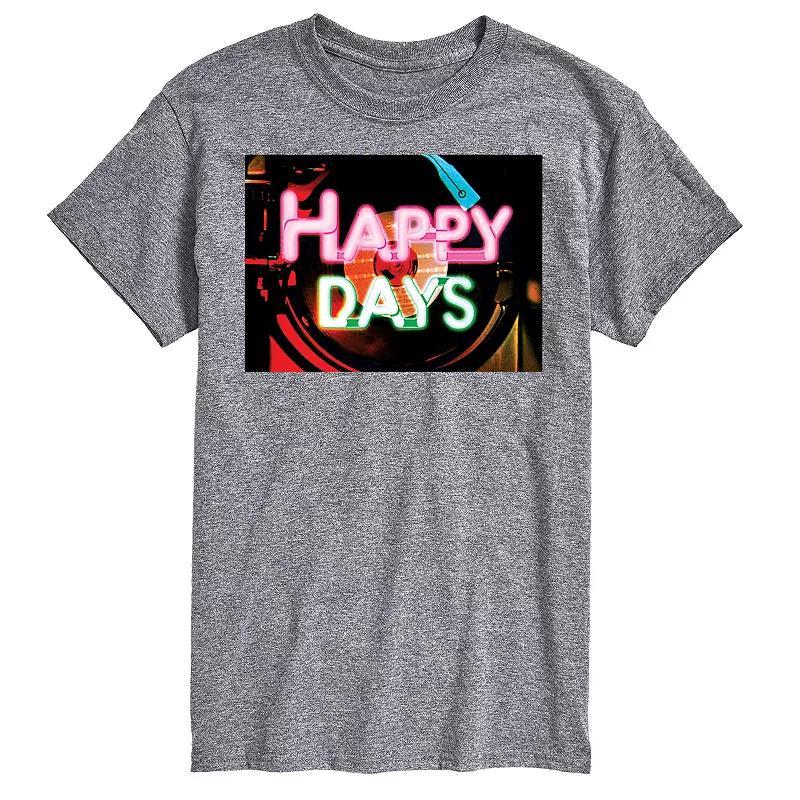 Big & Tall Happy Days Jukebox Logo Graphic Tee, Mens Product Image