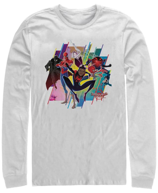 Marvel Mens Spider-Man Into the Spider-Verse Miles Morales Group, Long Sleeve T-shirt Product Image