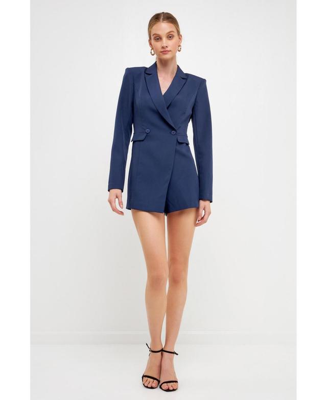 endless rose Womens Suit Blazer Romper Product Image