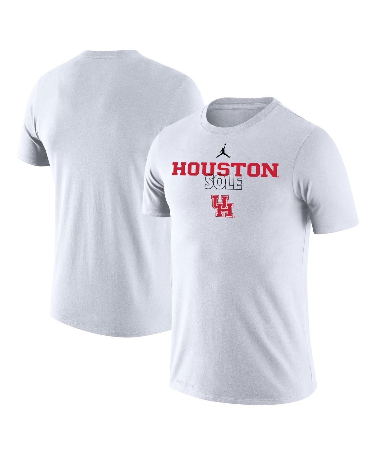 Mens Jordan White Houston Cougars On Court Bench T-shirt Product Image