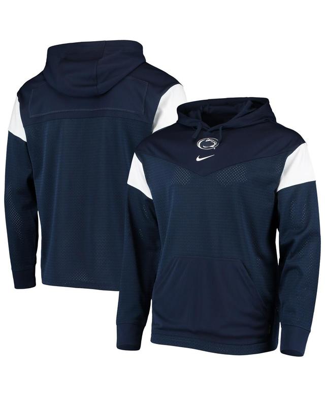 Mens Navy Penn State Nittany Lions Sideline Jersey Pullover Hoodie Product Image