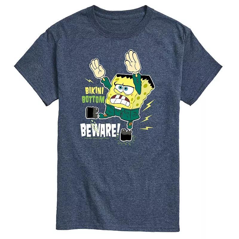 Mens SpongeBob SquarePants Bikini Bottom Beware Tee Product Image