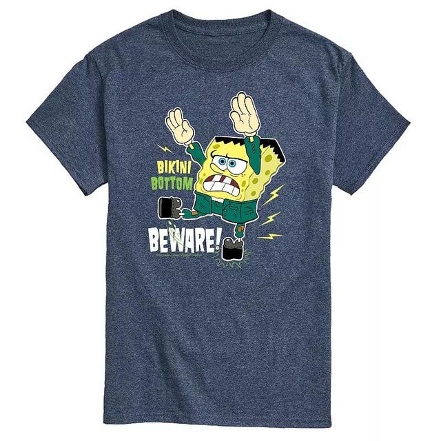 Mens SpongeBob SquarePants Bikini Bottom Beware Tee Product Image