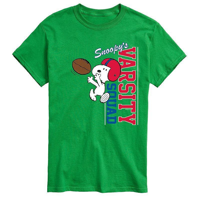 Big & Tall Peanuts Varsity Tee, Mens Product Image