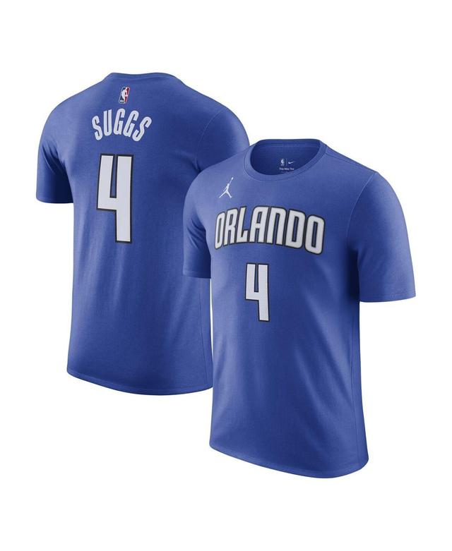 Mens Jordan Jalen Suggs Blue Orlando Magic 2022/23 Statement Edition Name and Number T-shirt Product Image