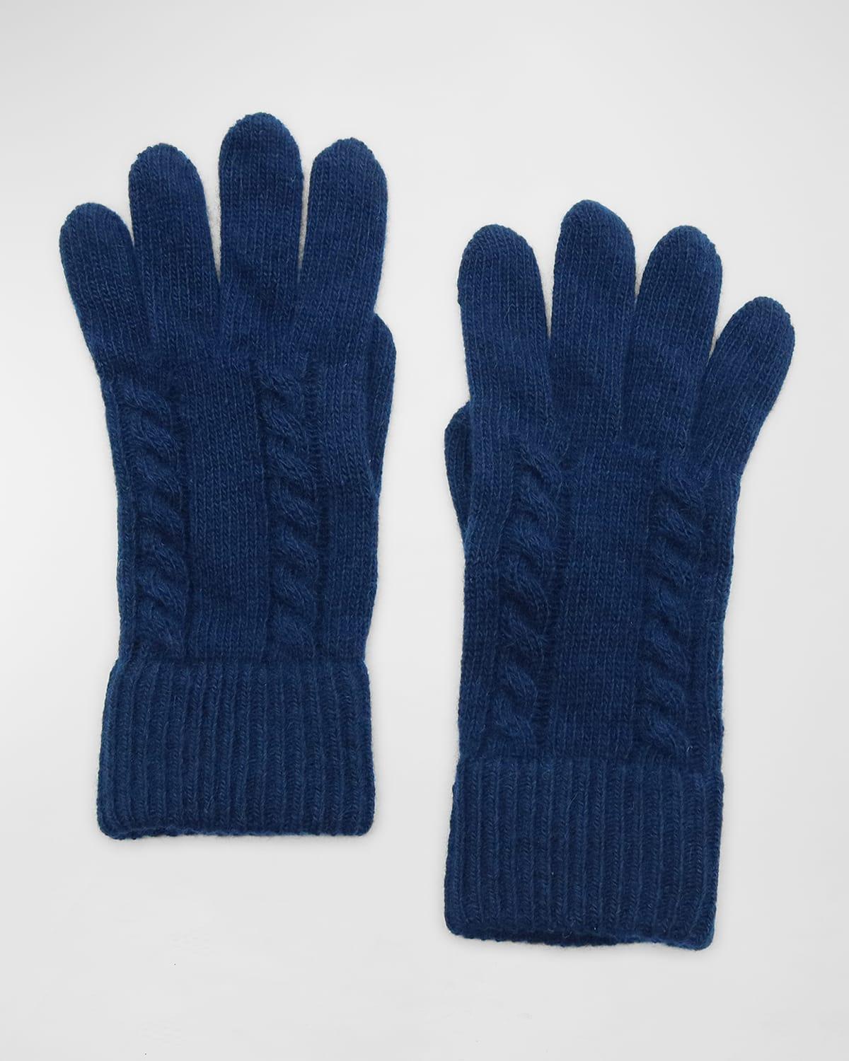 Cashmere Cable Knit Gloves Product Image