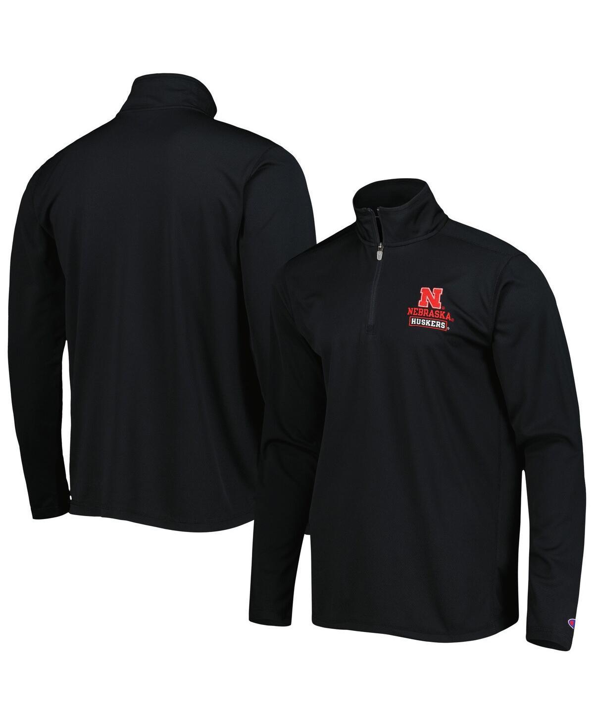 Mens Champion Nebraska Huskers Textured Quarter-Zip Jacket Product Image