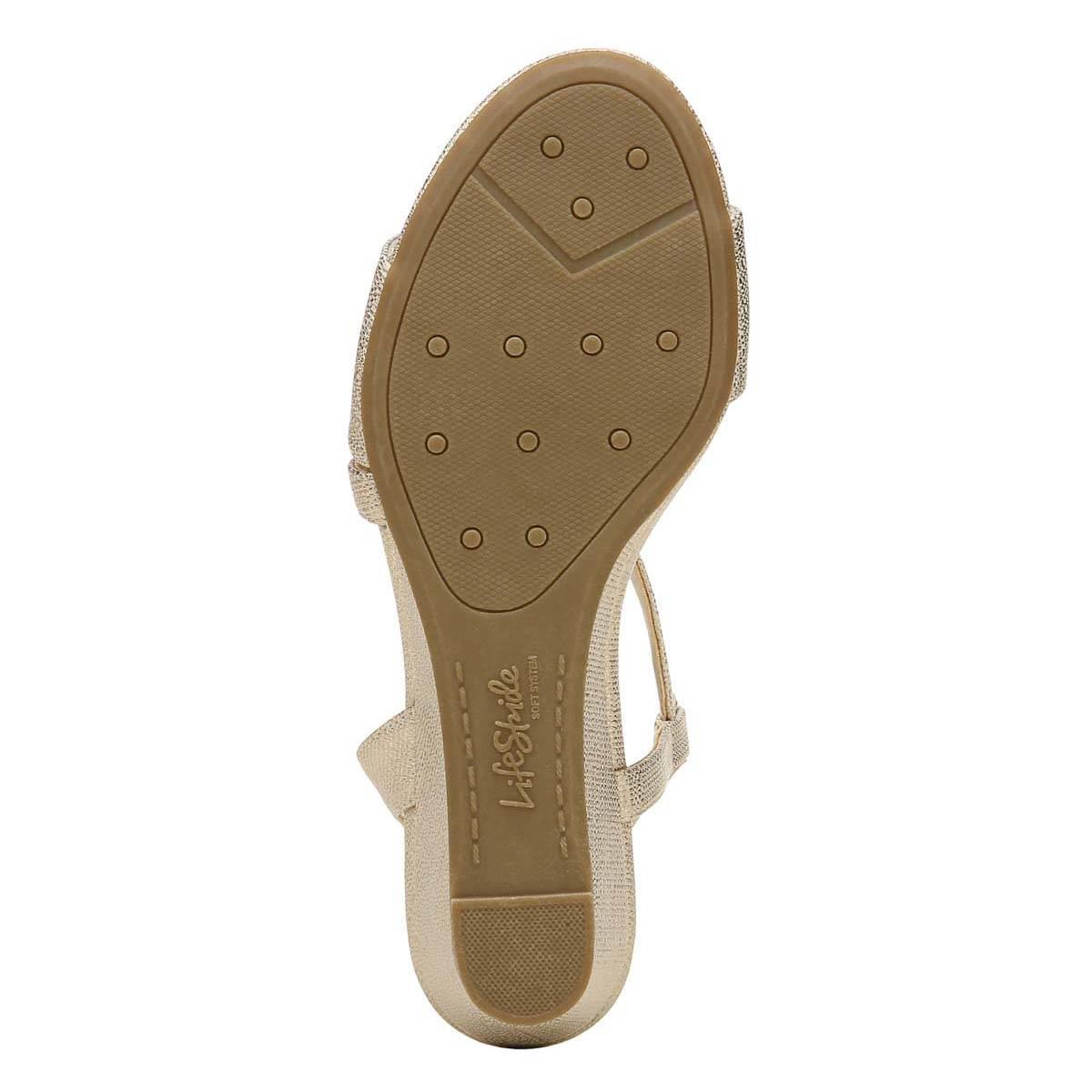 Womens LifeStride Yasmine Glitter Wedge Sandals Product Image
