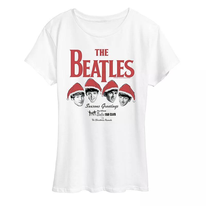 Womens The Beatles Christmas Seasons Greetings Graphic Tee Product Image