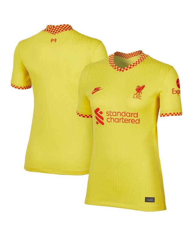 Womens Nike Yellow Liverpool 2021/22 Third Breathe Stadium Jersey - Yellow Product Image