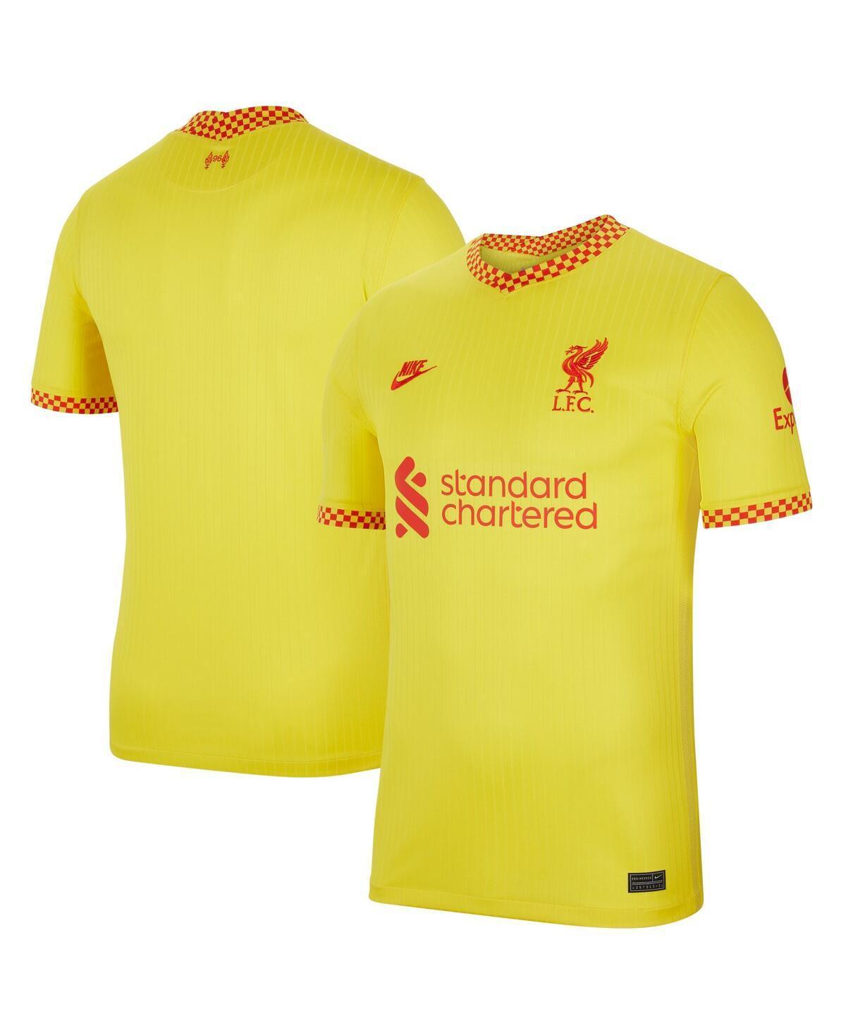 Mens Nike Yellow Liverpool 2021/22 Third Breathe Stadium Jersey - Yellow Product Image