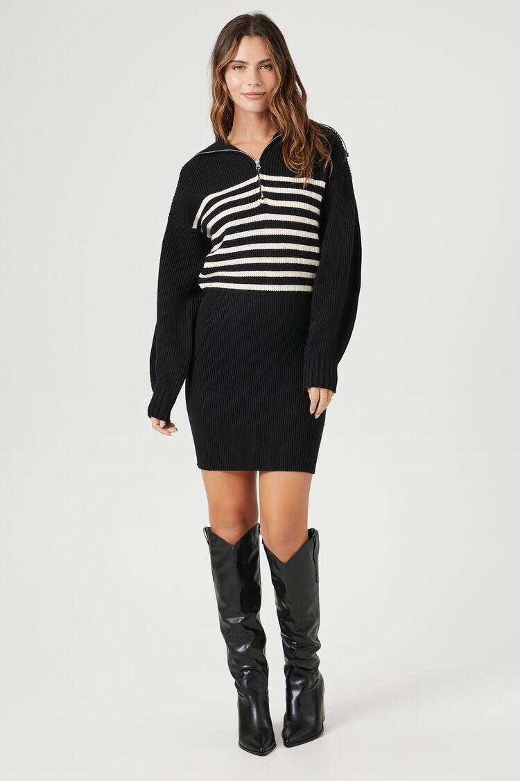 Striped Sweater Mini Dress | Forever 21 Product Image