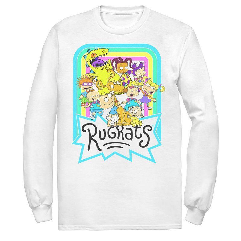 Mens Nickelodeon Rugrats Neon Rainbow Reptar And Friends Tee Product Image