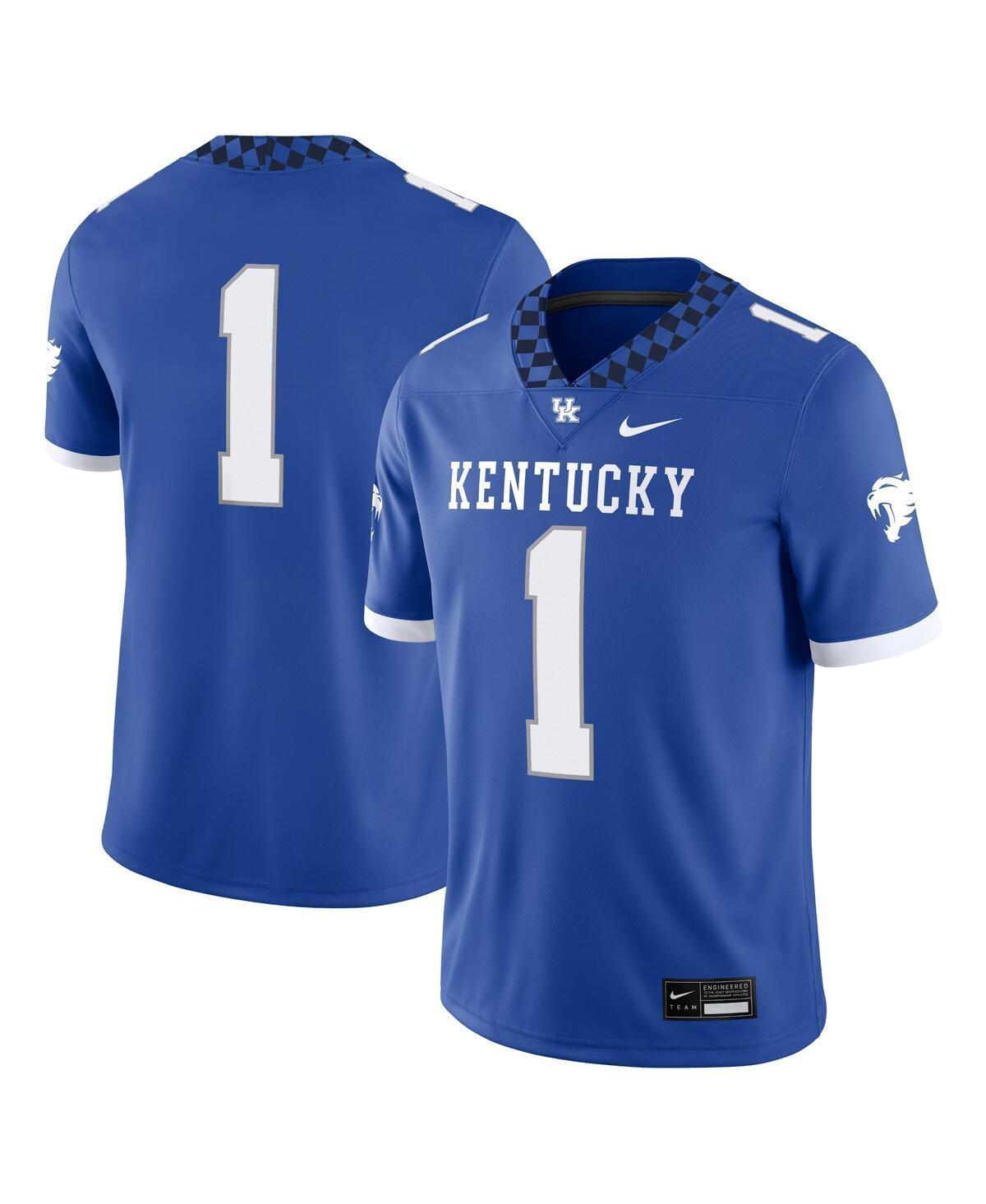 Nike Mens #1 Royal Kentucky Wildcats Game Jersey - Royal Product Image