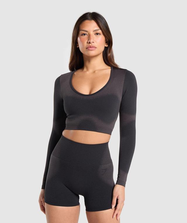 Blur Seamless Long Sleeve Crop Top Product Image