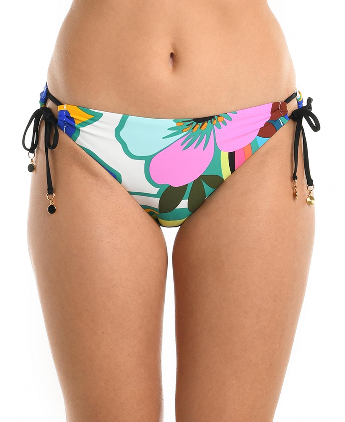 La Blanca Womens Sun Catcher Side-Tie Hipster Bikini Bottoms - Floral Product Image