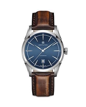 Hamilton Spirit of Liberty Automatic Leather Strap Watch, 42mm Product Image