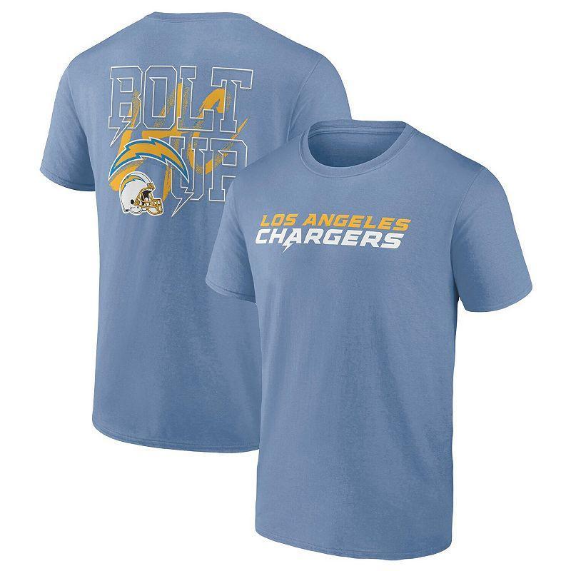 Mens Profile Powder Blue Los Angeles Chargers Big & Tall Two-Sided T-Shirt Product Image