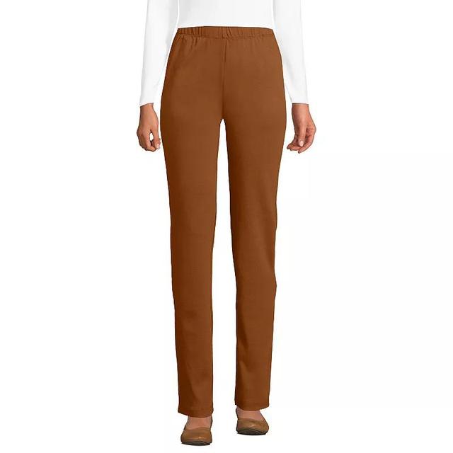 Lands End Womens Sport Knit High Rise Elastic Waist Pants Product Image