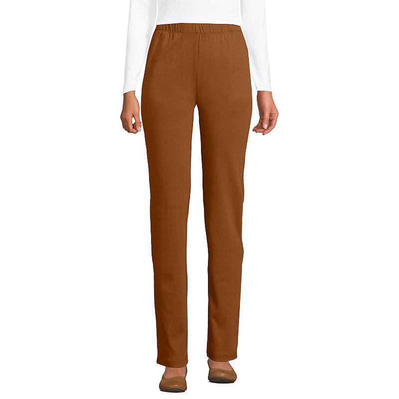 Lands End Womens Sport Knit High Rise Elastic Waist Pants Product Image