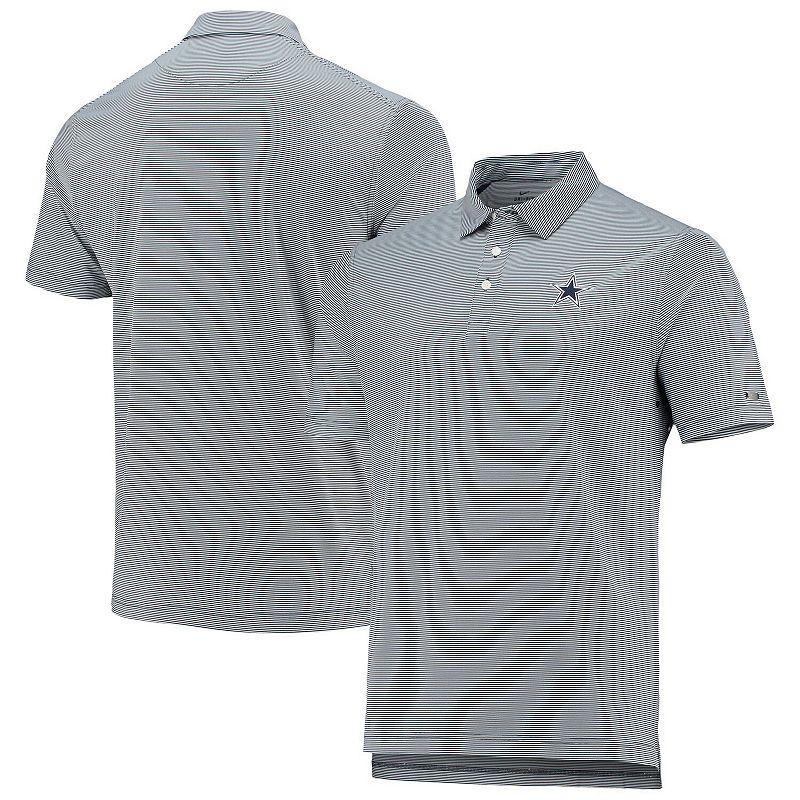 Mens Nike Golf Dallas Cowboys Player Control Stripe Performance Polo Blue Product Image