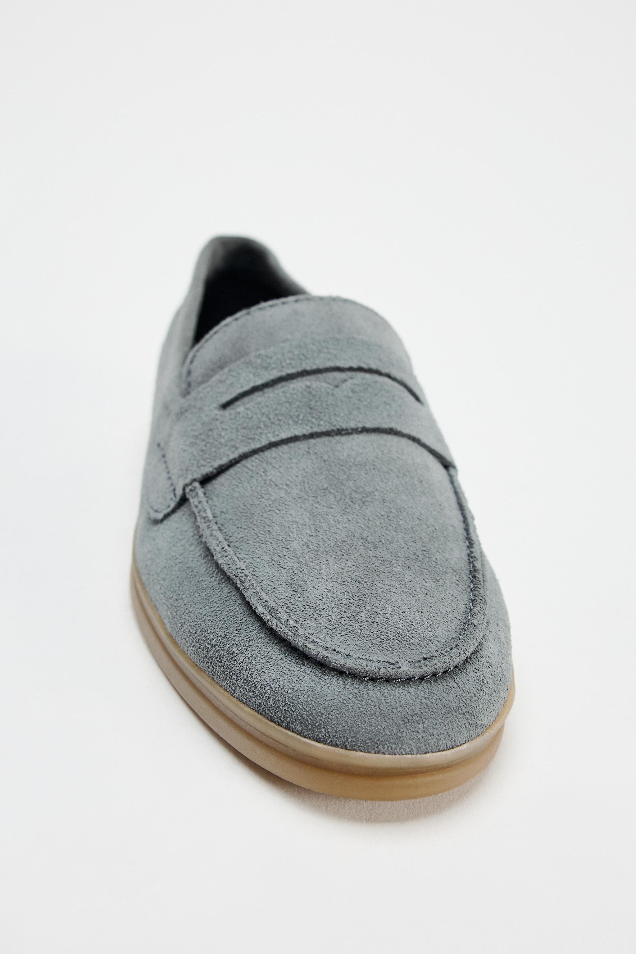 SUEDE PENNY LOAFERS Product Image