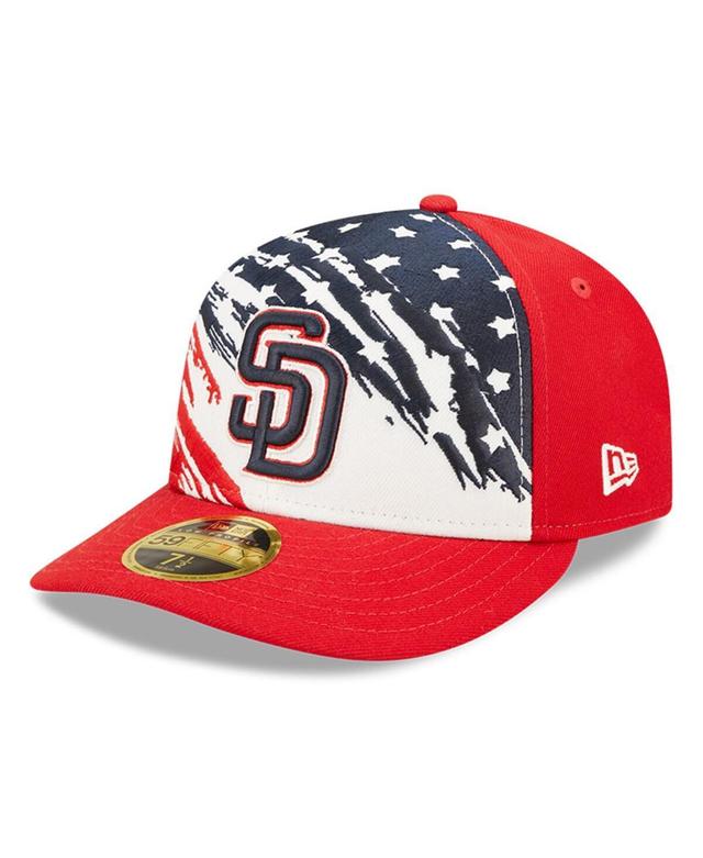 Mens New Era San Diego Padres 2022 4th of July Low Profile 59FIFTY Fitted Hat Product Image