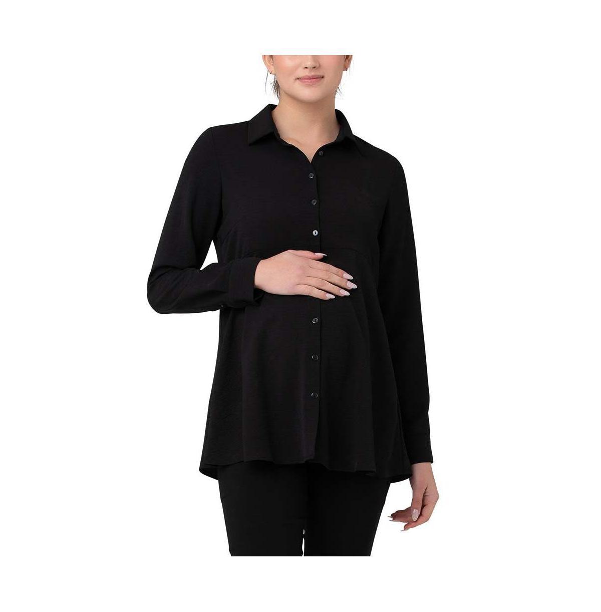 Ripe Maternity Tina Maternity/Nursing Peplum Shirt Product Image