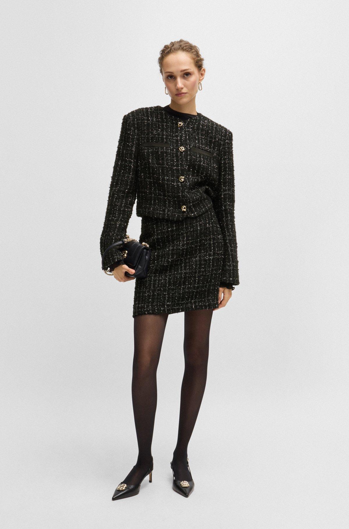 Mini skirt in sparkle-effect tweed Product Image