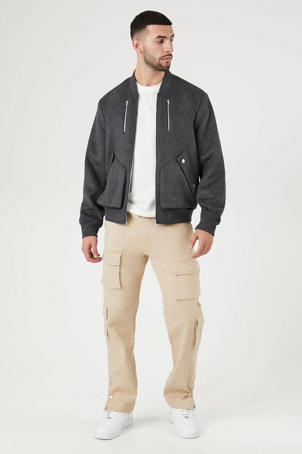 Twill Button-Hem Cargo Joggers | Forever 21 Product Image