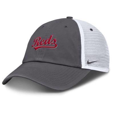 Cincinnati Reds Wordmark Club Men's Nike MLB Trucker Adjustable Hat Product Image